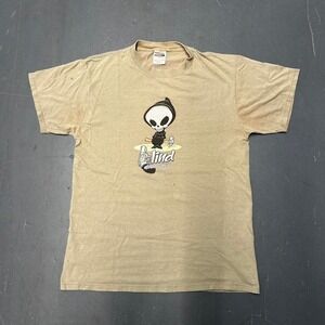 Vintage 90s Blind Skateboards tan graphic tee shirt tshirt